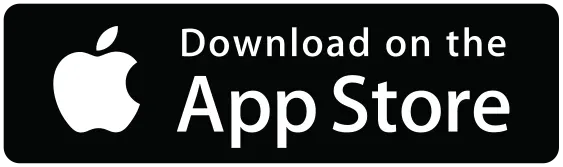 Apple logo with text 'Download on the App Store'
